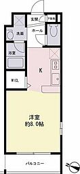 フィシオ橋本 1Kの間取図画像