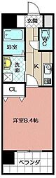 ブルースクエア響4 1Kの間取図画像