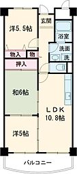シェモア鶴見緑地 3LDKの間取図画像