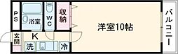 カントリーハウス 1Kの間取図画像