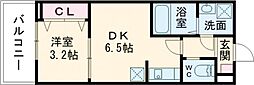 (仮称)ジーメゾン奈良エルシア 1DKの間取図画像