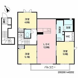 マメゾン青山 3LDKの間取図画像