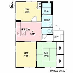 チェリーヒルズG 3Kの間取図画像