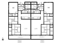 Oustam358 3LDKの間取図画像