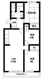 グラシア新前橋 3LDKの間取図画像