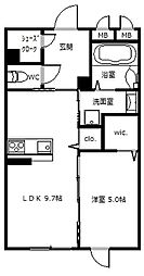 ルシア 1LDKの間取図画像