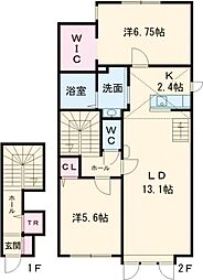 滝川東町1新築MS C 2LDKの間取図画像