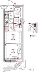 クレイシアIDZ中野野方 2Kの間取図画像
