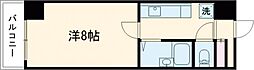 ライオンズマンション上通 1Kの間取図画像