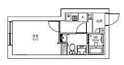 CITY WALK永福町 1Kの間取図画像