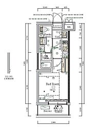HY'sNOBORITOBLOSSOM 1Kの間取図画像