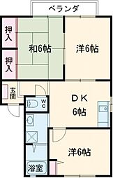 フォーレス藤 3DKの間取図画像