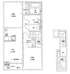 トレーフル2 2LDKの間取図画像