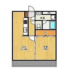 プリマヴェーラ花の木 1LDKの間取図画像