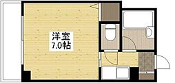 比治山エコテラス 1Kの間取図画像