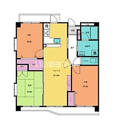 サンロード椎迫 3LDKの間取図画像