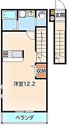 (仮称)桜木北共同住宅 ワンルームの間取図画像