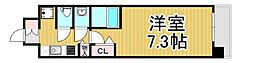 Wスタイル神戸2 1Kの間取図画像