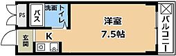 Parkレジデンス笠山 ワンルームの間取図画像