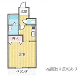 アクティブS3 1Kの間取図画像