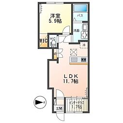 Clearise(クリアライズ) 1LDKの間取図画像