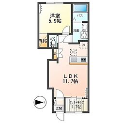 Clearise(クリアライズ) 1LDKの間取図画像