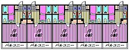 蓮田市東 1Kの間取図画像