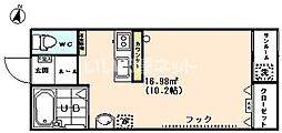 NSコーポ新片町 ワンルームの間取図画像