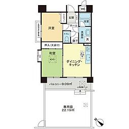 ライオンズマンション豊橋牧野町 2DKの間取図画像