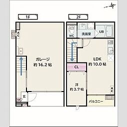 Walter tobaI 1LDKの間取図画像