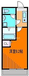 グランフェリオ本厚木 1Kの間取図画像