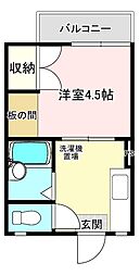 フレグランスおおさか 1DKの間取図画像