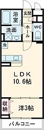 伊勢市御薗町長屋マンション 1LDKの間取図画像
