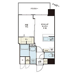 NEコート甲南町 1LDKの間取図画像