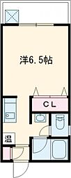フィオレンテコウベ5 1Kの間取図画像