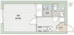フラシア東武練馬 1Kの間取図画像