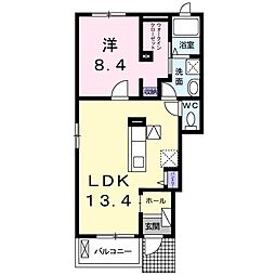 HJレジデンス1 1LDKの間取図画像