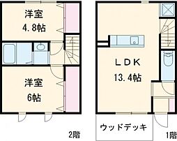 REMALE西鶴崎A 2LDKの間取図画像