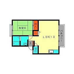 グレイシー春日 1LDKの間取図画像
