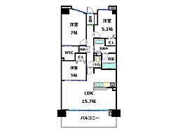 ポレスター東桜町ザ・レジデンス 3LDKの間取図画像