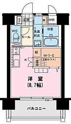 フィオーレ ワンルームの間取図画像