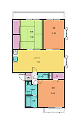 ヴァンベール 3LDKの間取図画像