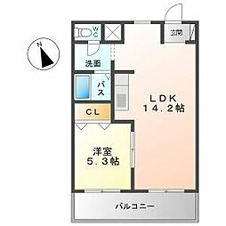 ISSA 1LDKの間取図画像