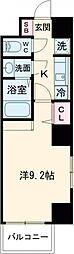 ゴルトベルク 1Kの間取図画像