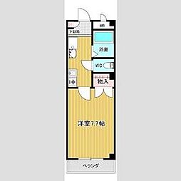 サン・アネックス 1Kの間取図画像