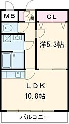 ピュアみやび一番館 1LDKの間取図画像