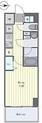 グランカーサ大和 1Kの間取図画像