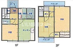 大栄コーポB 3DKの間取図画像