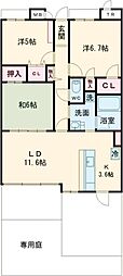 センチュリー加古川粟津西館 3LDKの間取図画像
