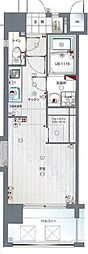 エンクレスト博多3 1Kの間取図画像